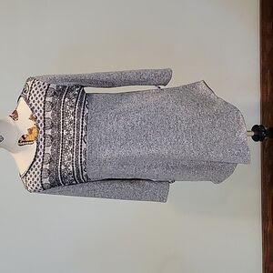DOLCE BIANCA Gray And Black Tunic. Size Is Small.